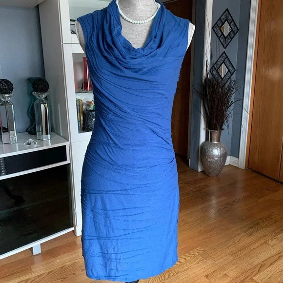 **NEW Max Studio Sleeveless Cowl Neck Fitted Dress